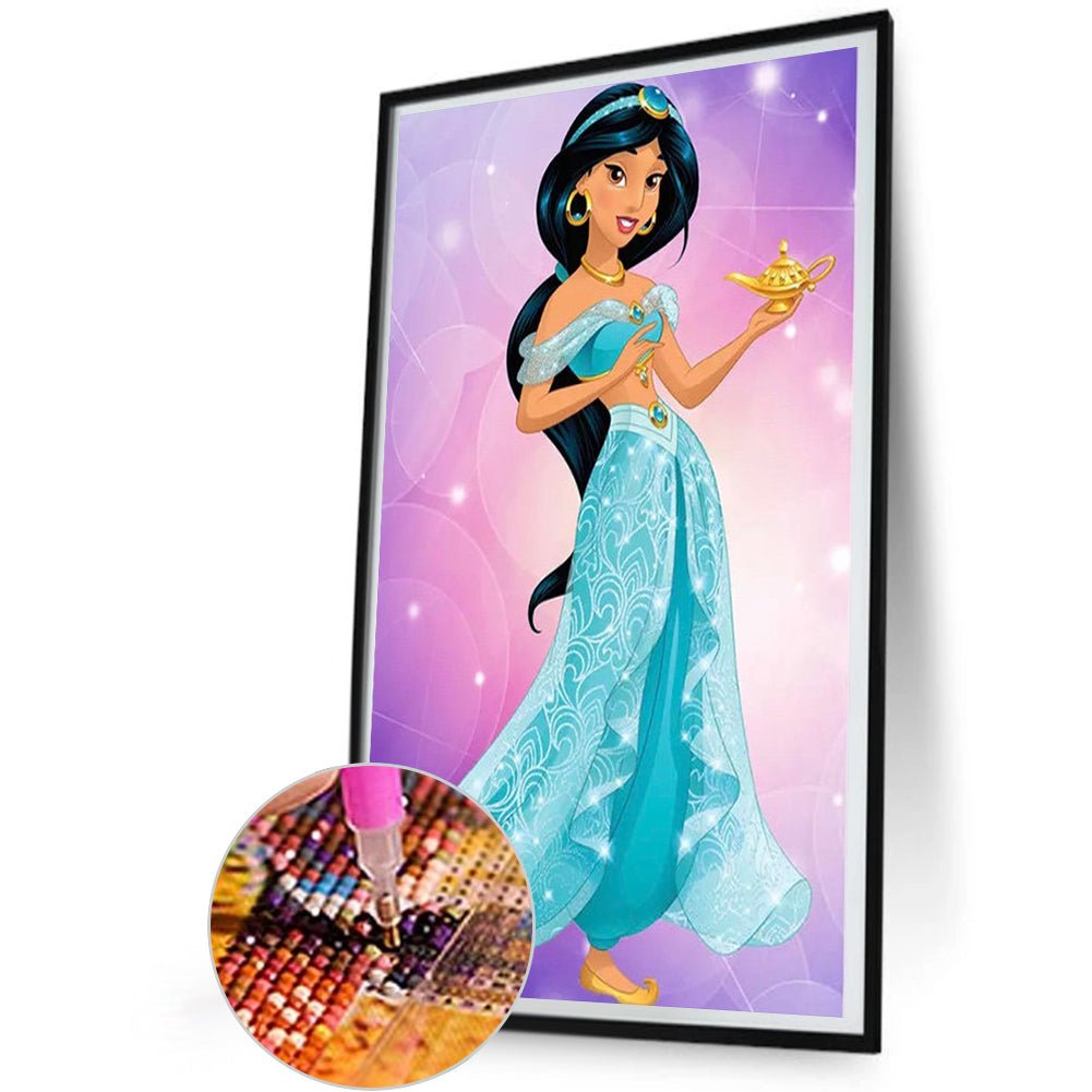 Princess Jasmine - Full Round Drill Diamond Painting 30*50CM