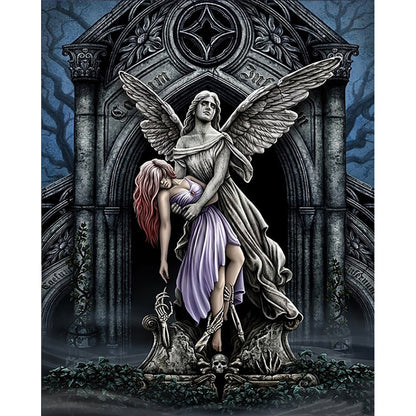 Sad Angel - Full Round Drill Diamond Painting 40*50CM