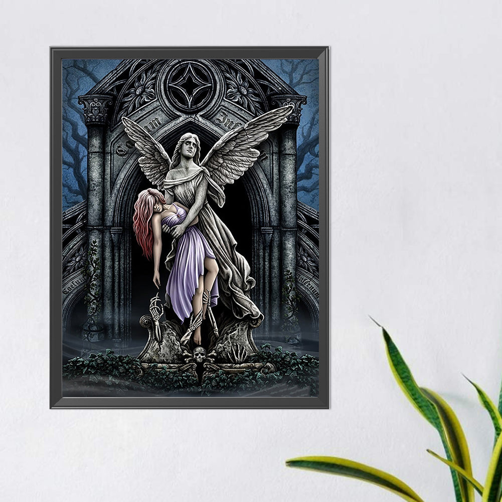 Sad Angel - Full Round Drill Diamond Painting 40*50CM