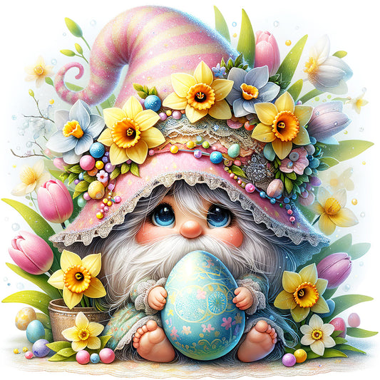 Easter Gnome - Full Round Drill Diamond Painting 30*30CM