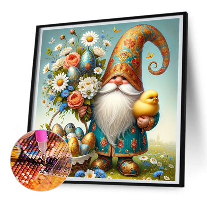Easter Flower Gnome - Full Round Drill Diamond Painting 30*30CM
