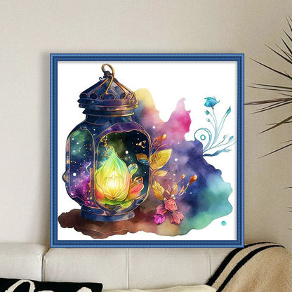 Lantern - 11CT Stamped Cross Stitch 40*40CM