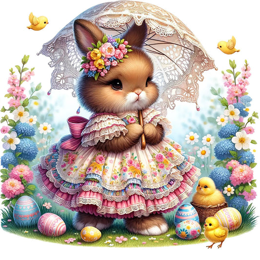 Easter Bunny - Full Round Drill Diamond Painting 30*30CM