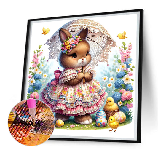 Easter Bunny - Full Round Drill Diamond Painting 30*30CM