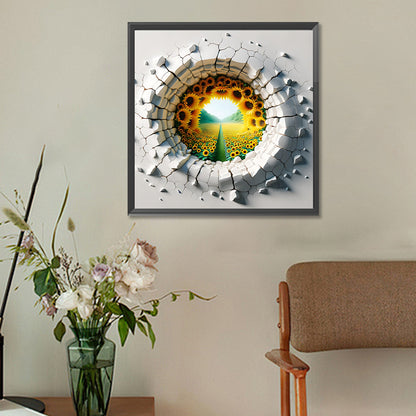Garden Outside Wall - Full Round Drill Diamond Painting 30*30CM