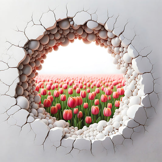 Garden Outside Wall - Full Round Drill Diamond Painting 30*30CM