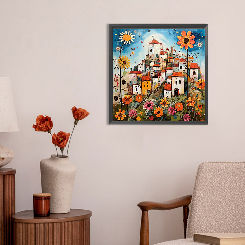 Color House - Full Round Drill Diamond Painting 30*30CM
