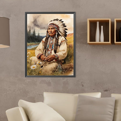 Indian - Full Round Drill Diamond Painting 30*40CM