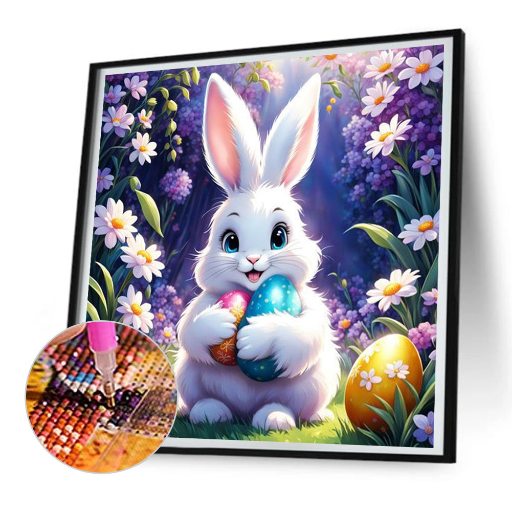 Easter Bunny Eggs - Full Round Drill Diamond Painting 30*30CM