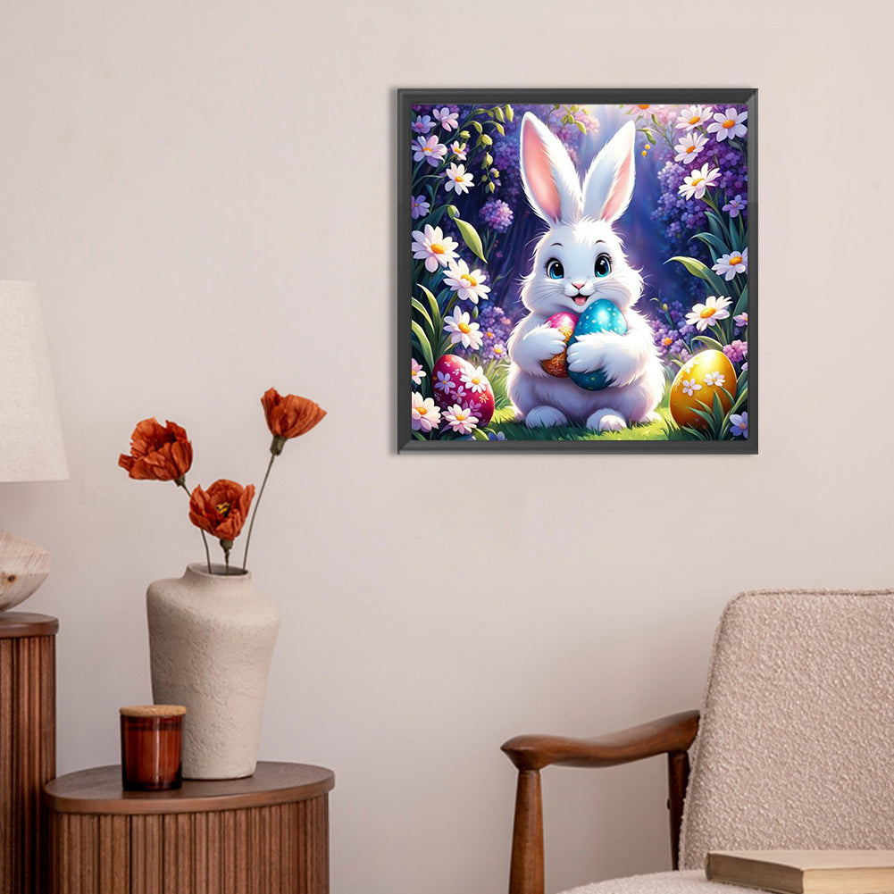 Easter Bunny Eggs - Full Round Drill Diamond Painting 30*30CM