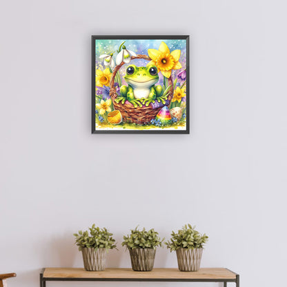 Spring Frog - Full Round Drill Diamond Painting 30*30CM