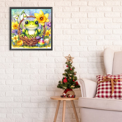 Spring Frog - Full Round Drill Diamond Painting 30*30CM