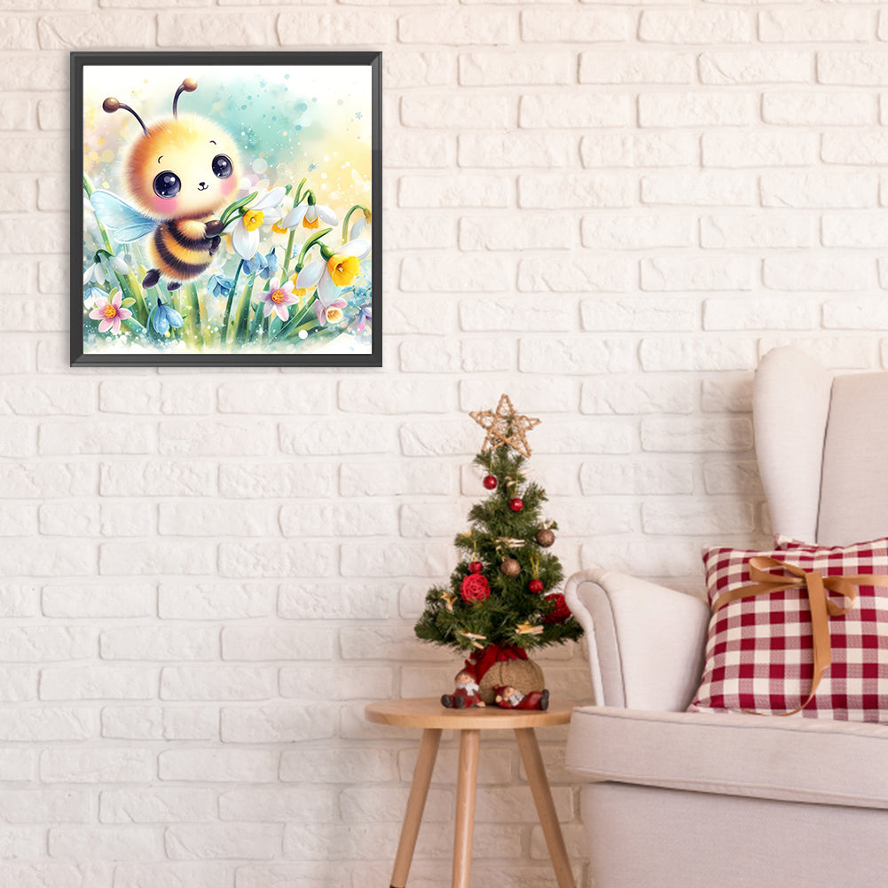 Spring Bee - Full Round Drill Diamond Painting 30*30CM