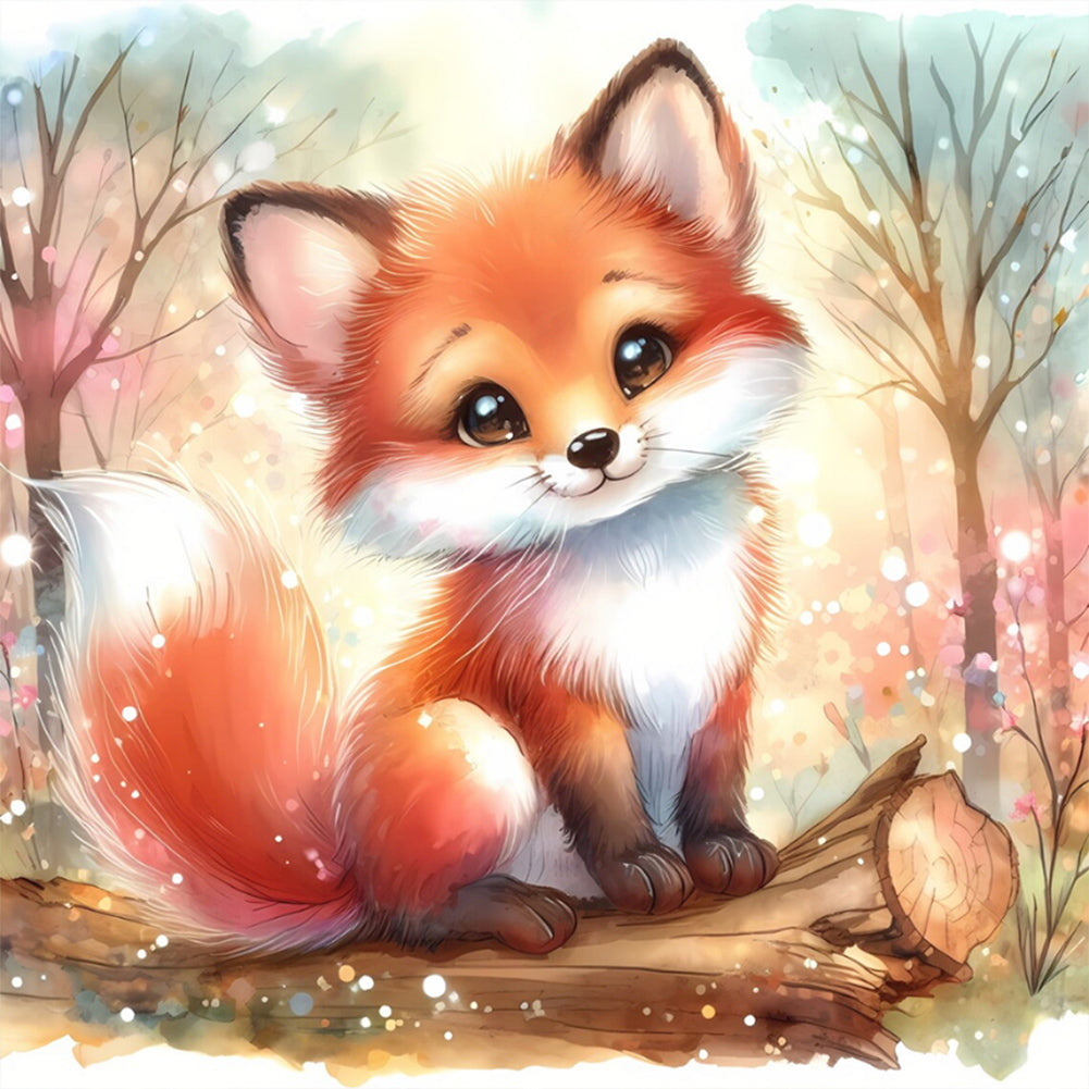 Spring Fox - Full Round Drill Diamond Painting 30*30CM