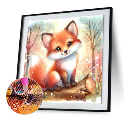 Spring Fox - Full Round Drill Diamond Painting 30*30CM