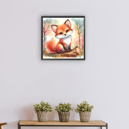 Spring Fox - Full Round Drill Diamond Painting 30*30CM