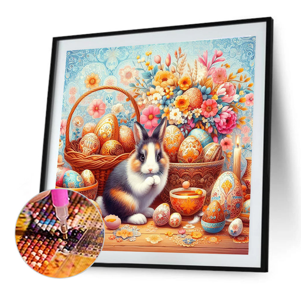 Rabbit - Full Round Drill Diamond Painting 40*40CM