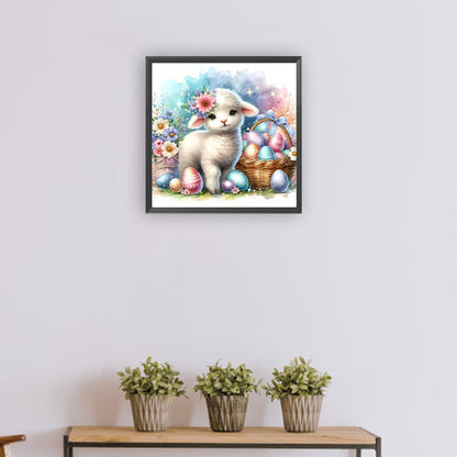 Sheep And Eggs - Full Round Drill Diamond Painting 30*30CM