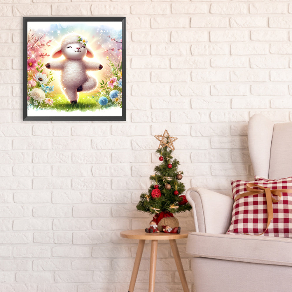 Practicing Sheep - Full Round Drill Diamond Painting 30*30CM
