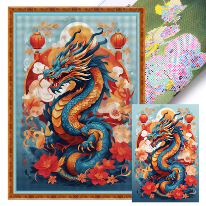 Dragon - 16CT Stamped Cross Stitch 40*60CM