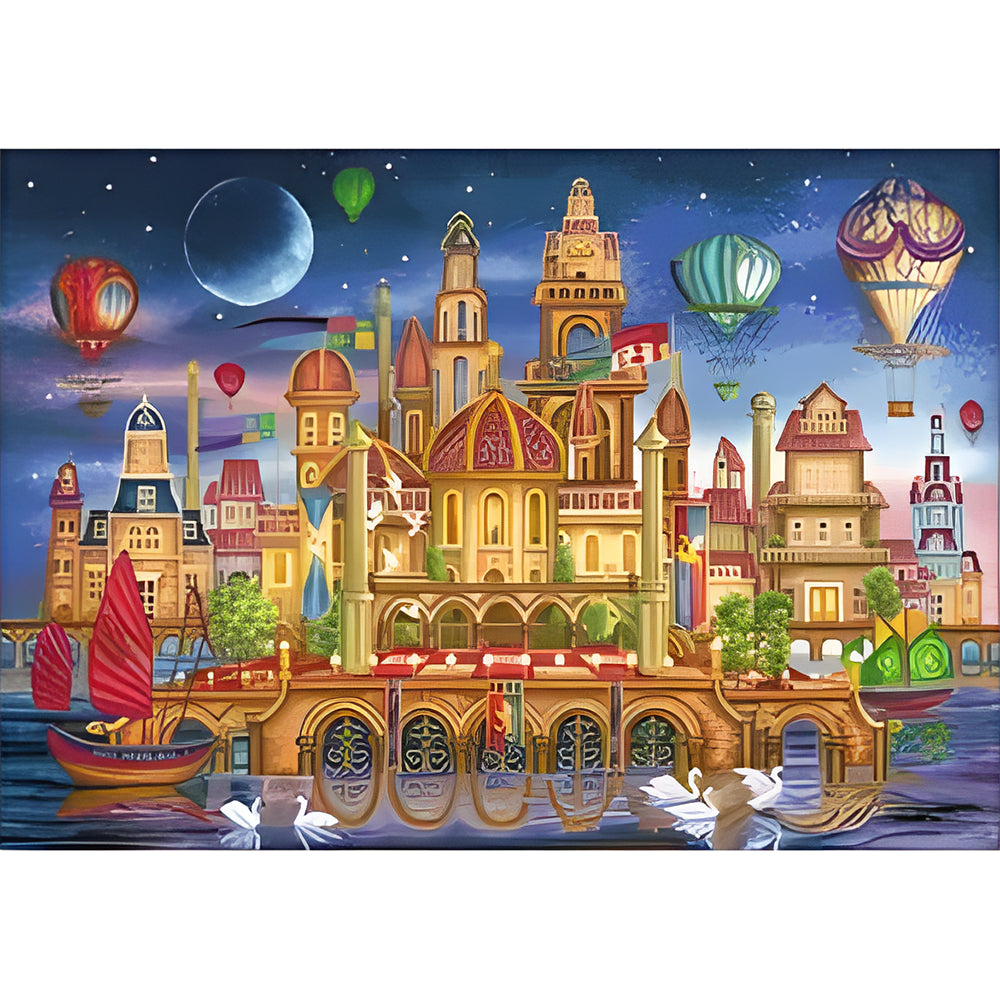 Dream Castle - 11CT Stamped Cross Stitch 80*60CM