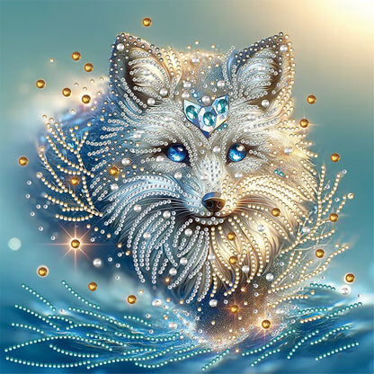 Hidden Fox - Special Shaped Drill Diamond Painting 30*30CM