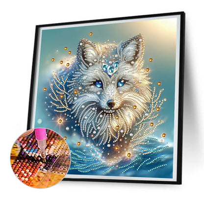 Hidden Fox - Special Shaped Drill Diamond Painting 30*30CM