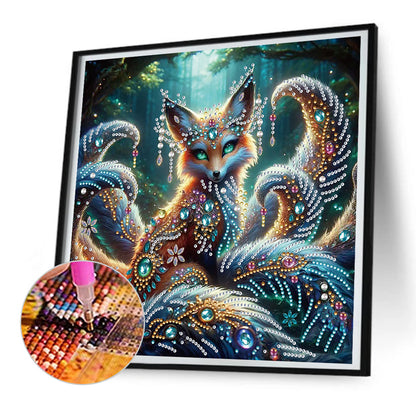 Nine-Tailed Fox - Special Shaped Drill Diamond Painting 30*30CM