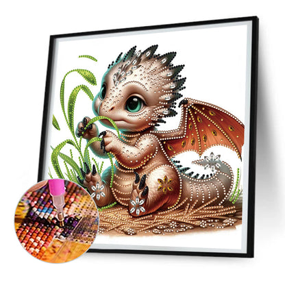 Little Flying Dragon - Special Shaped Drill Diamond Painting 30*30CM