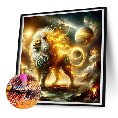 Planet Lion - Full Round Drill Diamond Painting 30*30CM