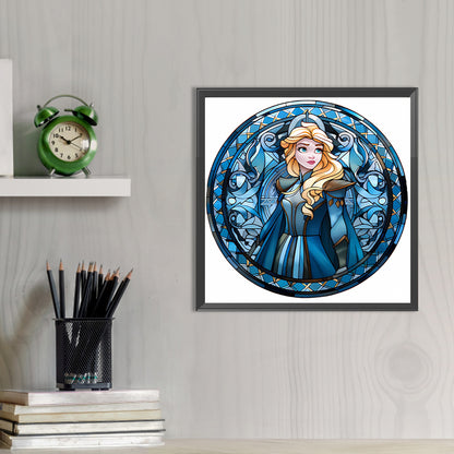 Glass Painting Disney Princess - Rapunzel - Full AB Round Drill Diamond Painting 40*40CM