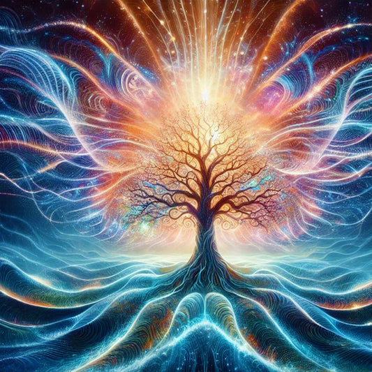 Beautiful Sacred Tree - Full Round Drill Diamond Painting 30*30CM