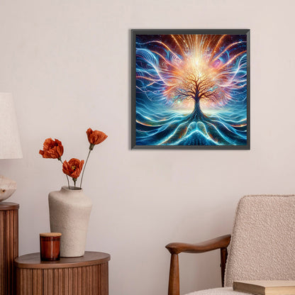 Beautiful Sacred Tree - Full Round Drill Diamond Painting 30*30CM