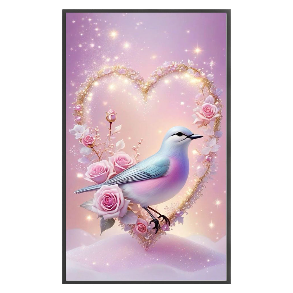 Love Roses And Hummingbirds - 14CT Stamped Cross Stitch 35*60CM