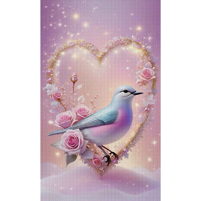 Love Roses And Hummingbirds - 14CT Stamped Cross Stitch 35*60CM