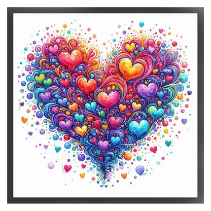 Love - 18CT Stamped Cross Stitch 40*40CM