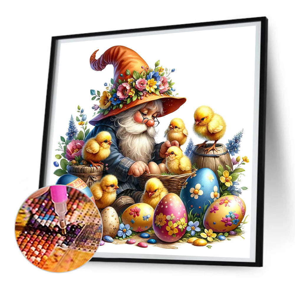 Ground Wonderful Egg Chick - Full Round Drill Diamond Painting 30*30CM