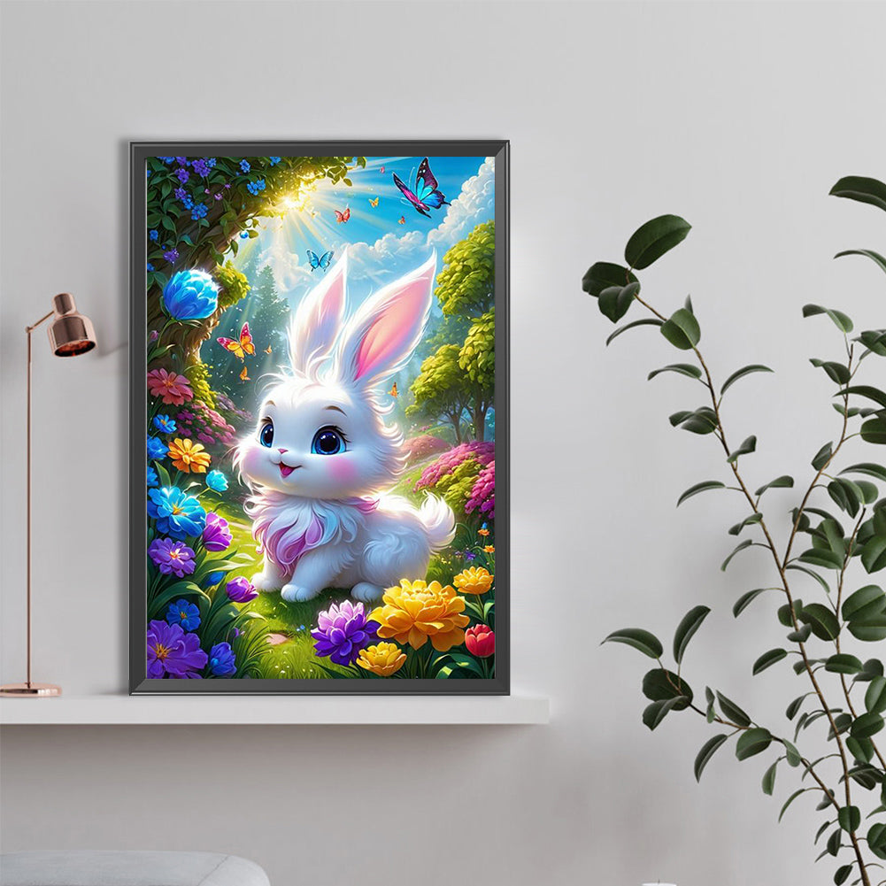 White Rabbit - Full Round Drill Diamond Painting 40*60CM