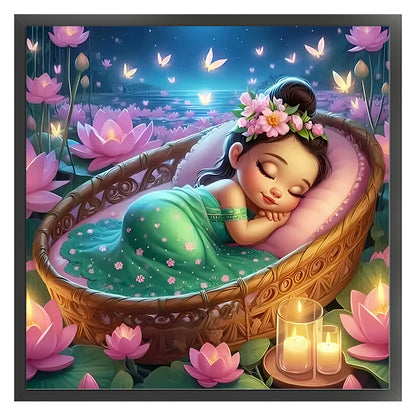 Disney-Princess Tiana - 11CT Stamped Cross Stitch 50*50CM