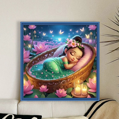 Disney-Princess Tiana - 11CT Stamped Cross Stitch 50*50CM