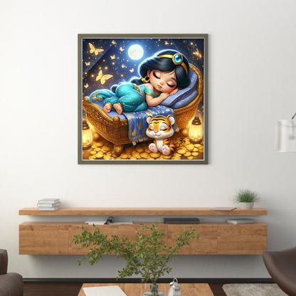 Disney-Princess Jasmine - 11CT Stamped Cross Stitch 50*50CM