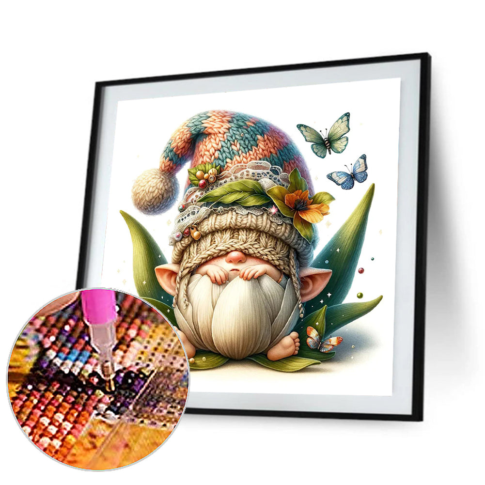 The Budding Gnome - Full Round Drill Diamond Painting 30*30CM