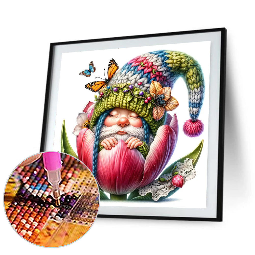 The Budding Gnome - Full Round Drill Diamond Painting 30*30CM
