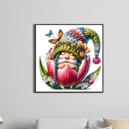 The Budding Gnome - Full Round Drill Diamond Painting 30*30CM