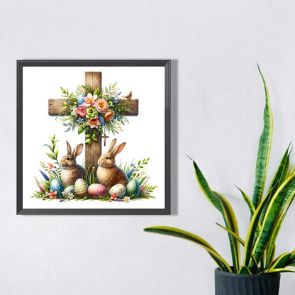 Easter Cross - Full Square Drill Diamond Painting 40*40CM