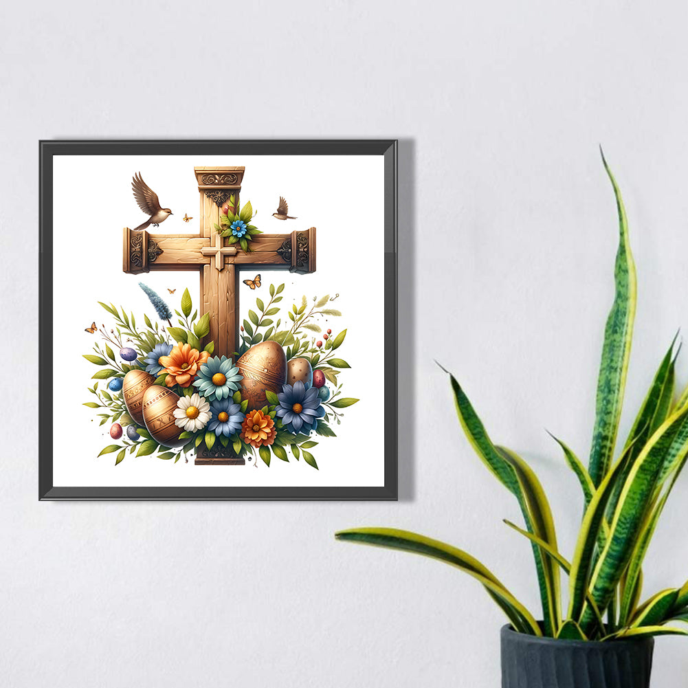 Easter Cross - Full Square Drill Diamond Painting 40*40CM