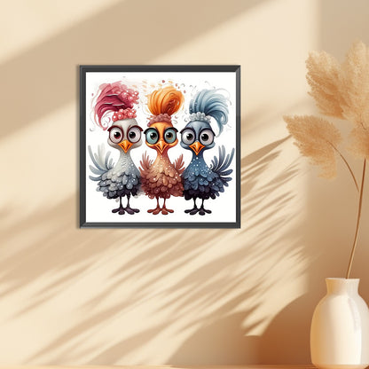 Cartoon Chick - Full Round Drill Diamond Painting 30*30CM