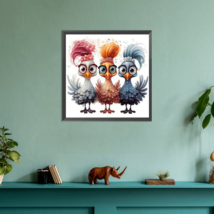 Cartoon Chick - Full Round Drill Diamond Painting 30*30CM