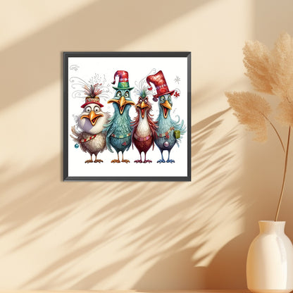 Cartoon Chick - Full Round Drill Diamond Painting 30*30CM