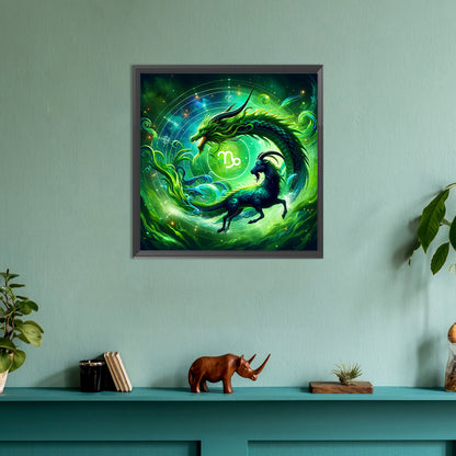 Twelve Zodiac Signs - Capricorn - Full Round Drill Diamond Painting 30*30CM